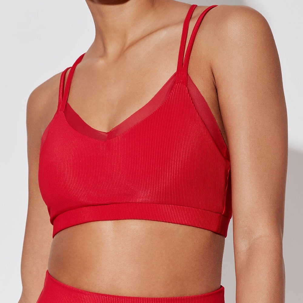 NWT Beach Riot Aria Top in red sz xs